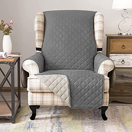 Funda lavable de silla de ala reversible y protector protector de muebles 3