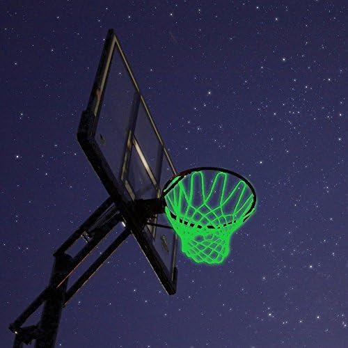 素敵でユニークな バスケット ゴール ネット レジャー ファミリースポーツ 日光吸収 夜光ネット リング 光 夏休み 昼間に40分以上で太陽光を吸収して光ります Sparrow Rs