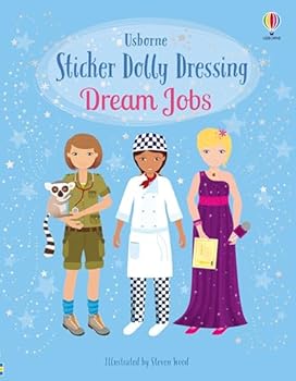 Paperback Sticker Dolly Dressing Dream Jobs Book