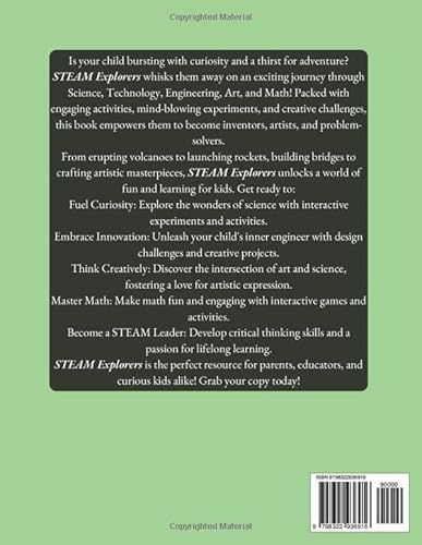 STEAM Explorers: Hands-On Activities for Inspiring Young Innovators in Science, Technology, Engineer