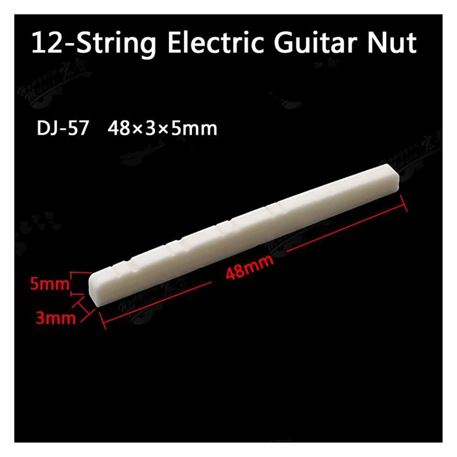 Siodełko Gitarowe 4 Lub 5 Strunowa Elektryczna Gitara Basowa Siodło Mostkowe Z Kością Złącza Szczelinowe
