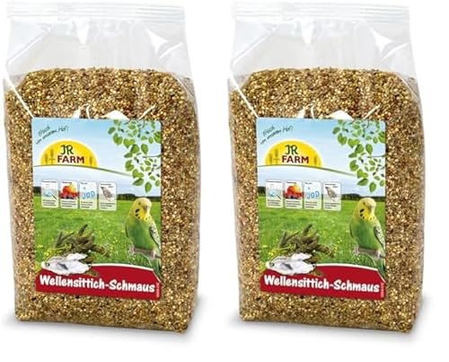 JR FARM Birds Wellensittich-Schmaus 1 kg (Packung mit 2)