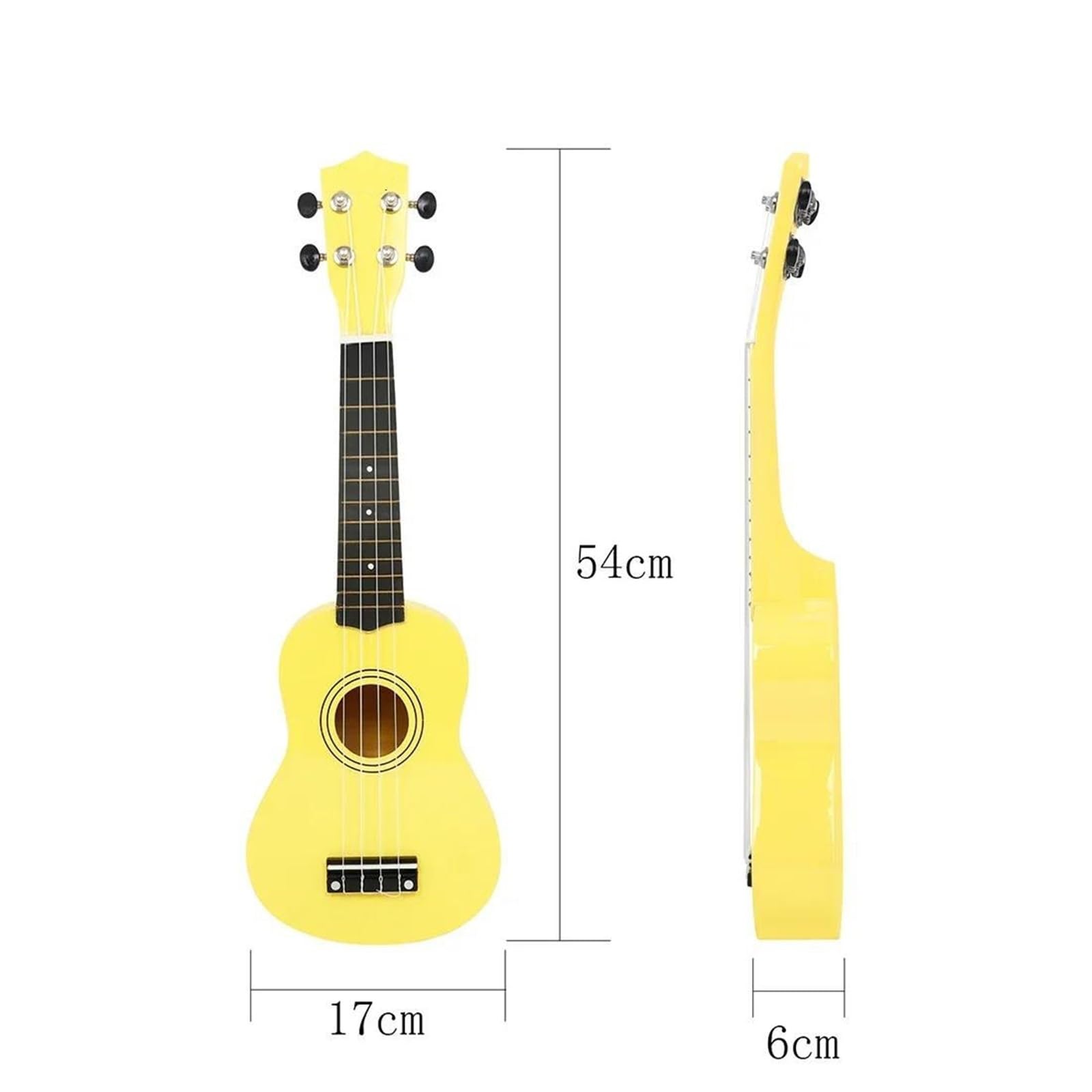 Ukulele Strumento A Corde Per Ukulele Mini Tiglio Giallo Per Chitarra A Quattro Da 21 Pollici Adatto Ai Principianti
