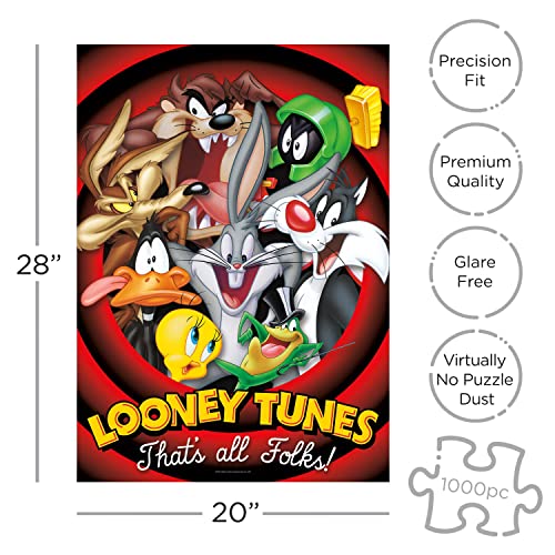AQUARIUS Looney Tunes Cast Poster That's All Folks Rompecabezas 1000 Piezas miniatura 2