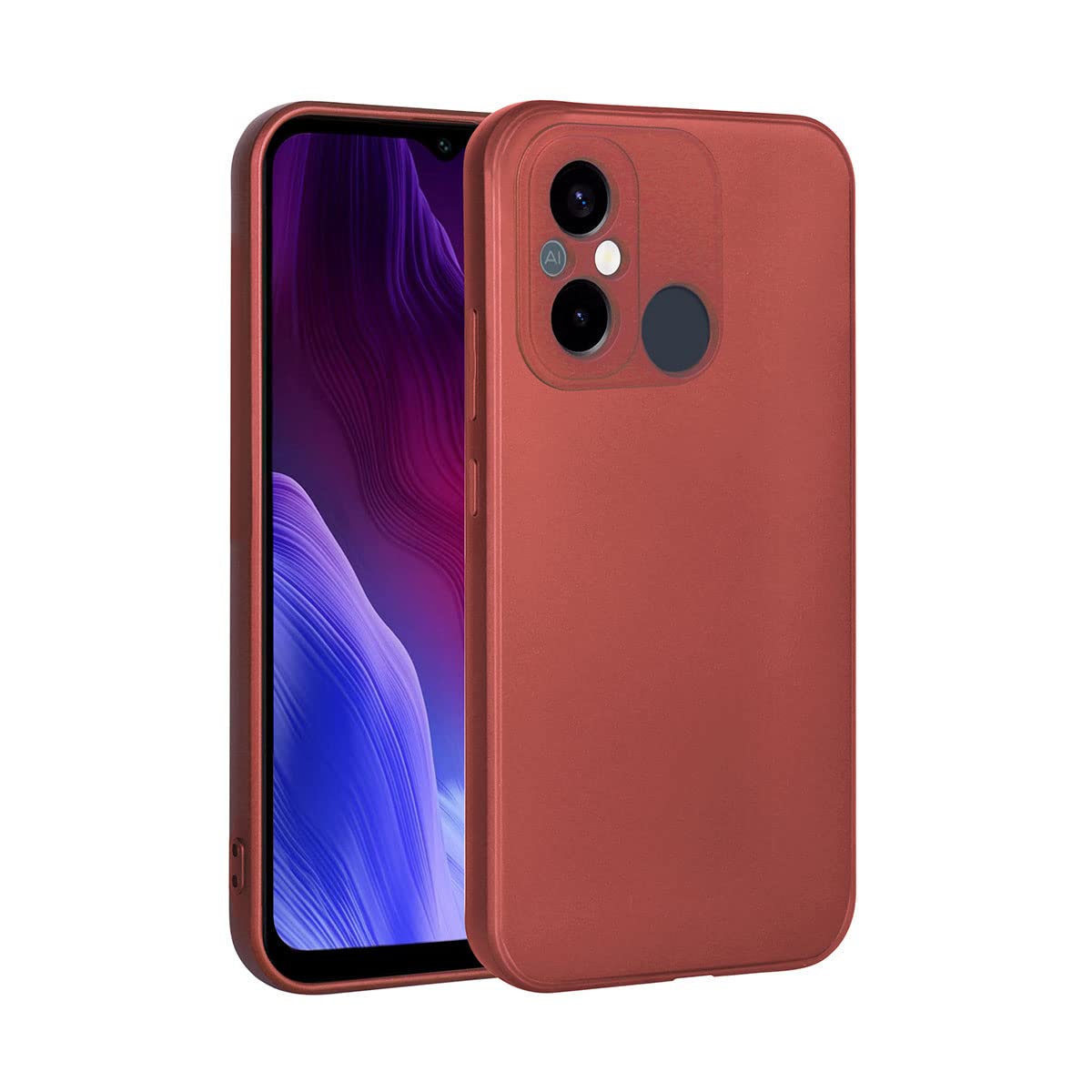 Zore Xiaomi ile uyumlu Redmi 12C Kılıf Zore Premier Silikon Kapak Kırmızı