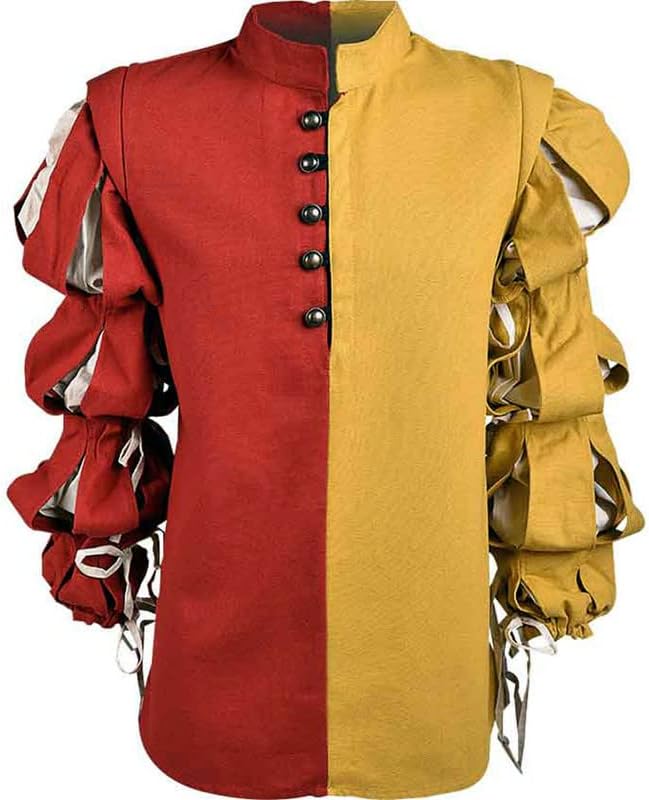 Generic Joerg Landsknecht Doublet Cotton Renaissance Plane Gothic Pirate Cosplay & Theme Party Costume SCA LARP