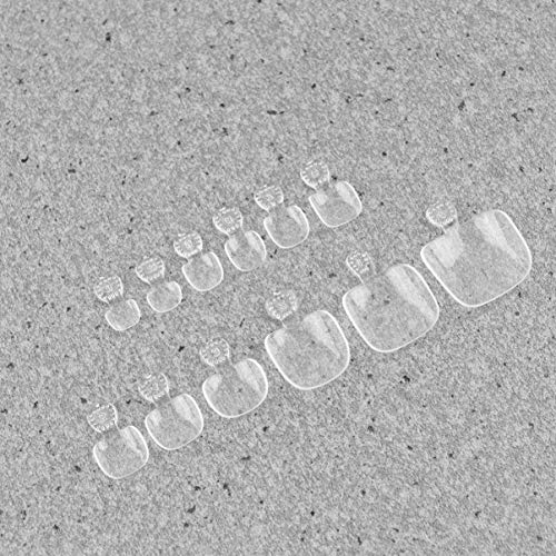 1 Conjunto 600 Peças Unhas Falsas Transparentes Pressione a Unha Do Pé Adesivo De Unha Dicas De Unha