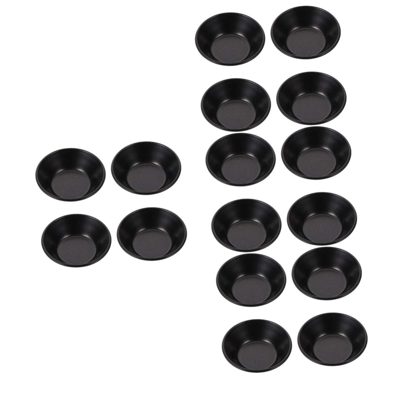 ULTECHNOVO 4 Sätze Eierkuchenform Formen Zum Backen Scharbstformen Nicht -stick Mini-kuchenformen Und Muffinformen Mini- -pfannen Kohlenstoffstahl Black 4 Stück * 4