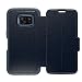 OtterBox STRADA SERIES Leather Wallet Case for Samsung Galaxy S7 - Retail Packaging - TEMPEST NIGHT (TEMPEST BLUE/NAVY BLUE LEATHER)