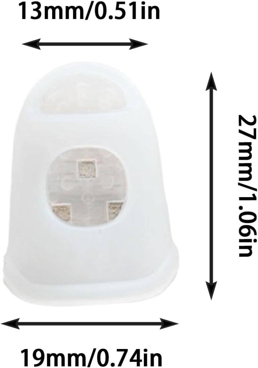 10 PCS Nail Biting Treatment for Kids Silicone Protective Cover, Nail Biting Prevention for Kids, Physics Thumb Sucking Deterrent, Reusable Finger Sleeves for Daily Protection (L) - Image 2