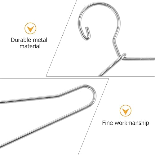 Miniatura 9 de jojofuny 10 perchas de ropa para muñecas, mini perchas de metal en miniatura, soportes para vestimenta de 2.5 x 1.3 pulgadas, fieltro negro