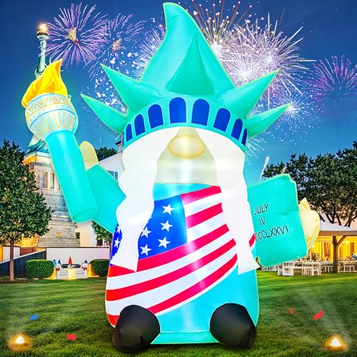 4FT Patriotic Independence Day 4th of July Inflatables Outdoor Decorations,