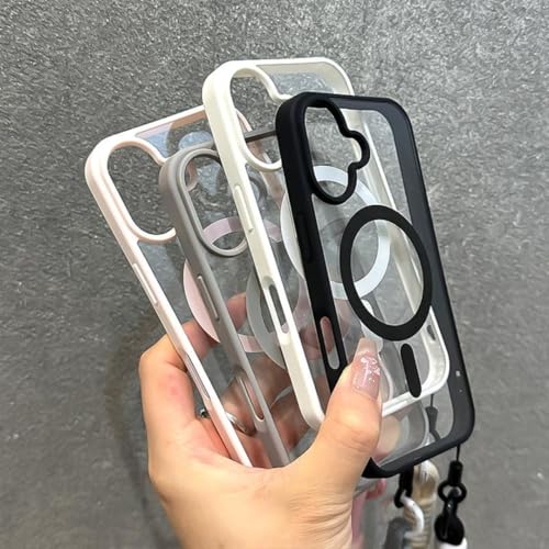 Coque iPhone 16 antichoc evitez les chutes grace a la dragonne de poignet noire intégrée - 7