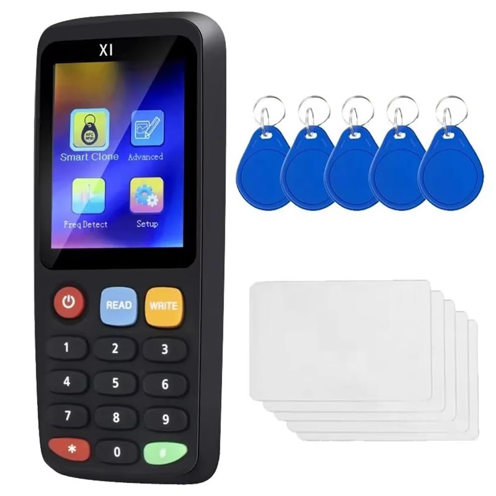 X7 RFID Smart Chip NFC Décodeur Duplicateur Lecteur Écrivain + 5XCUID Porte-Clés + 5XUID Carte 125KHz 13.56MHz Badge Clone Card