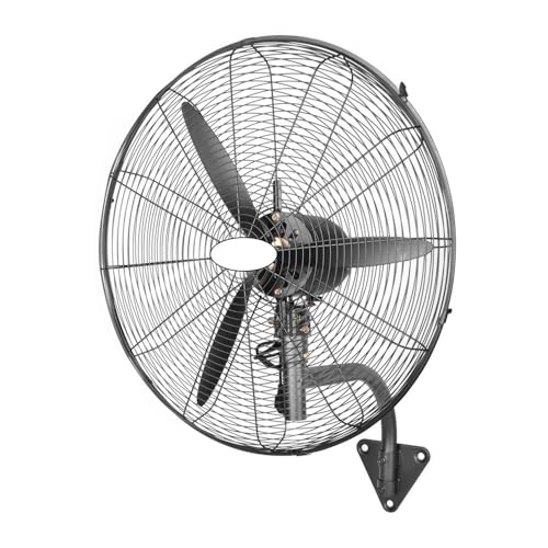 Ventilador de Pared 240W | Ventilador Industrial 2 Posiciones oscilante o Fijo y Cabezal orientable Borrasca Ø 71 cm de diámetro