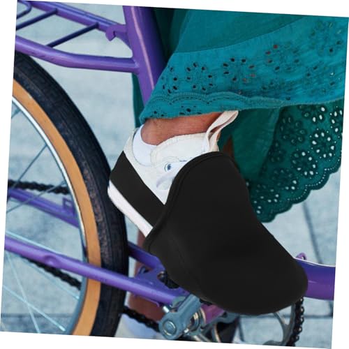 Cubiertas para zapatillas de ciclismo SUPVOX, 2 piezas, térmicas, cortaviento y antideslizantes, para montaña y carretera, cubiertas parciales para exteriores miniatura 3
