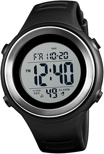 SHERCHPRY Reloj luminoso clásico simple impermeable para niños, reloj electrónico de negocios luminoso brillo para niño, cronómetro, reloj