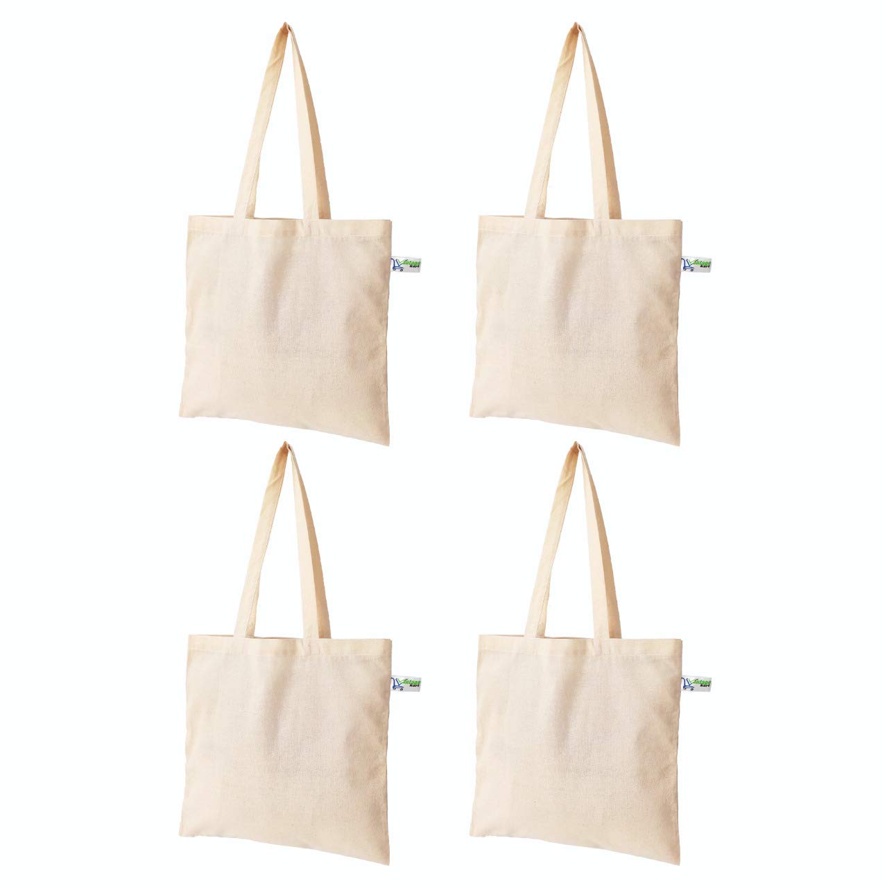 VantageKartNatural Cotton Tote Bags - Eco-Friendly Multipurpose Bags for DIY Painting, Embroidery, Artists, Schools, Workshops, Shopping & Bulk Gifting