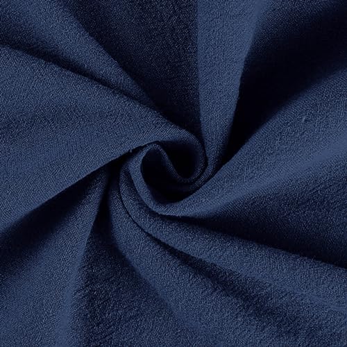 Generic Womens Linen Pants Summer Boho Drawstring Elastic Flowy High Waist Casual Loose Fit Wide Leg Pants2