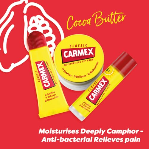 Carmex Classic Lip Balm Set - Stick, Pot & Tube, Clear, 1 count (Pack of 3) - Image 4