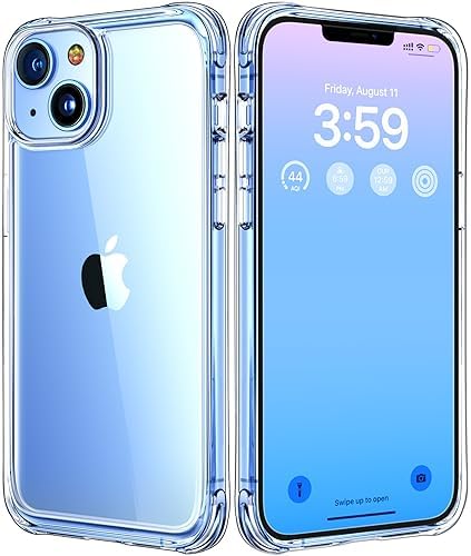 Mkeke for iPhone 15 Pro Case, [Not Yellowing] [Military Grade Protection] Slim Shockproof Phone Cases for iPhone 15 Pro 2023- White