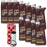 EISENFELS Inspektionspaket enthält 11 L Getriebeöl MANNOL ATF ULV 8222 Getriebeölfilter für C-Max II DXA/CB7 DXA/CEU 1.5 EcoBoost S-Max CJ 2.0 EcoBlue Kuga DM2 1.6 CF