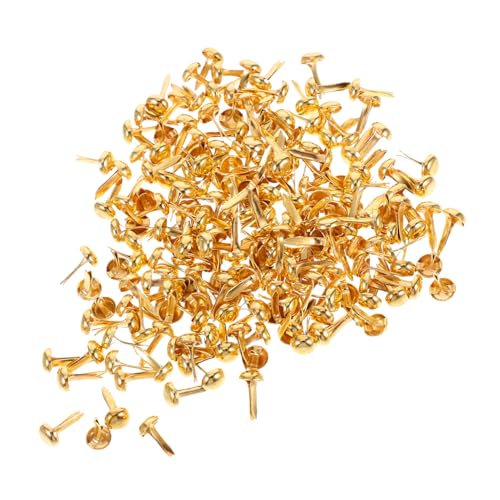SHINEOFI 200pcs Mini Metal Brads Paper Fasteners for DIY Crafts Durable Fasteners for Scrapbooking Home Decor Paper Projects Decorative Brads