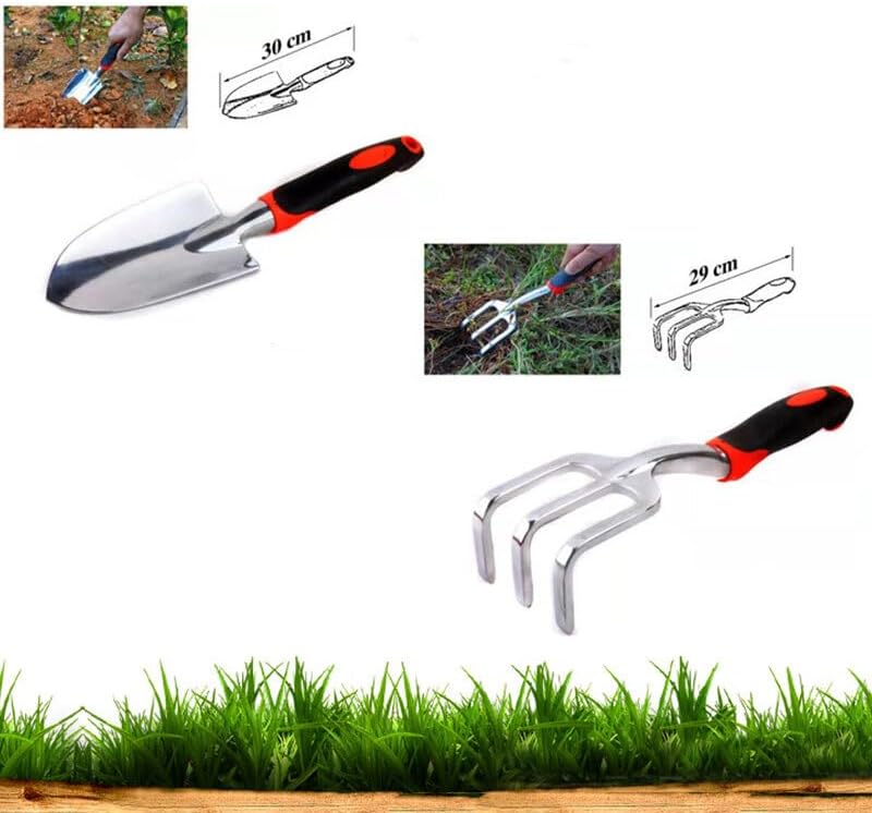 JG-A6 Aluminum Alloy Garden Tool Box Elbow Branch Shears Big Wood Saw Aluminum Alloy Shovel 12 Piece Garden Tool Set