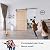 EaseLife 48in x 84in Sliding Barn Wood Door,Interior Doors,DIY Assemblely,Solid Natural Spruce Panelled Slab,Easy Install,Apply to Rooms & Storage Closet,H-Frame