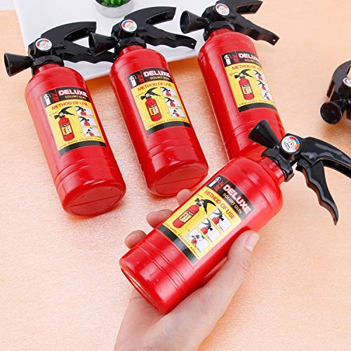7 Inch Fire Extinguisher Squirt Toys - 12 Pack - Firefighter Water Guns with Realistic Design - Fun Fireman Squirters for Kids Party Favors