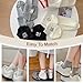 WJIAMPLS Women Ankle Socks 4 Pairs, Cute Animal Embroidery Cotton Quarter Socks, Fashion Daily Wear for Sneakers