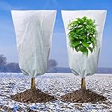 ❄ Diseño cuidadoso: la bolsa de protección para plantas de cubo tiene un diseño especial de cordón en la abertura que es conveniente para cubrir las plantas y también evita que la bolsa de plantas se vuelva del viento.