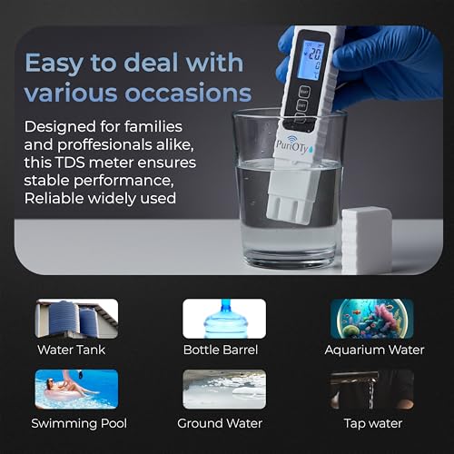 Image of Digital TDS Meter for Water Testing | Accurate TDS, EC & Temperature Tester | Water Quality Tester for RO Water Purifier, Drinking Water, Aquarium & Hydroponics | Extra Battery Included
