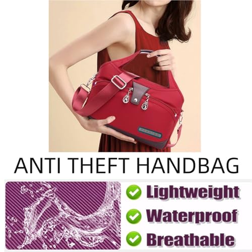 Anti Theft Crossbody Bags for Women, Crossbody Bags for Women, Shoulder Bags, Handbag, Oxford Cloth Satchel, Multiple Pockets3