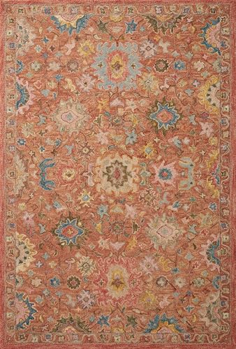 Image of Hand Tufted Premium Rug Premium Wool Carpet for Living Room Bedroom and Hall Size 5x8 Feet Color Multi