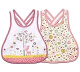 Meta-U 2 Pack Three Layers Baby Crossover Straps Apron Drool Bibs