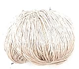 50% Cotone 50% Viscosa Chicca Tutto Moda Gomitolo per Lavoro a Maglia Ferri 4/5 per Misto Cotone 100 Grammi 300 m Alta qualità Made in Italy Luna (Ecru)