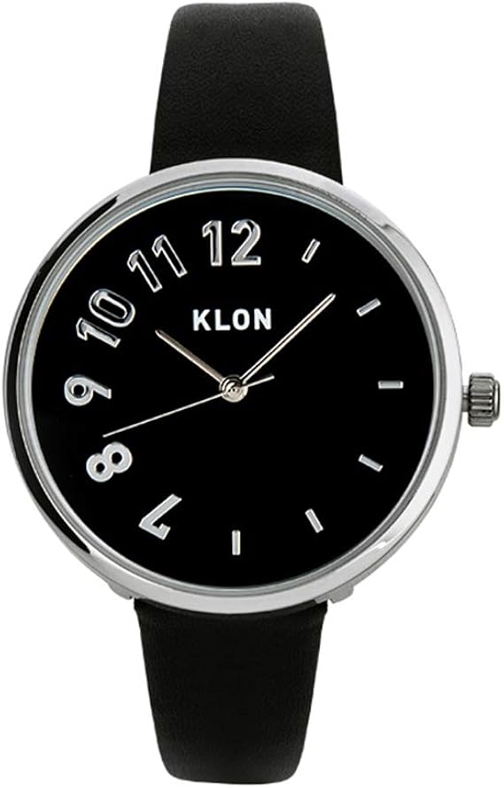 KLON 腕時計 シンプル ユニセックス 黒 レディース メンズ ビジネス