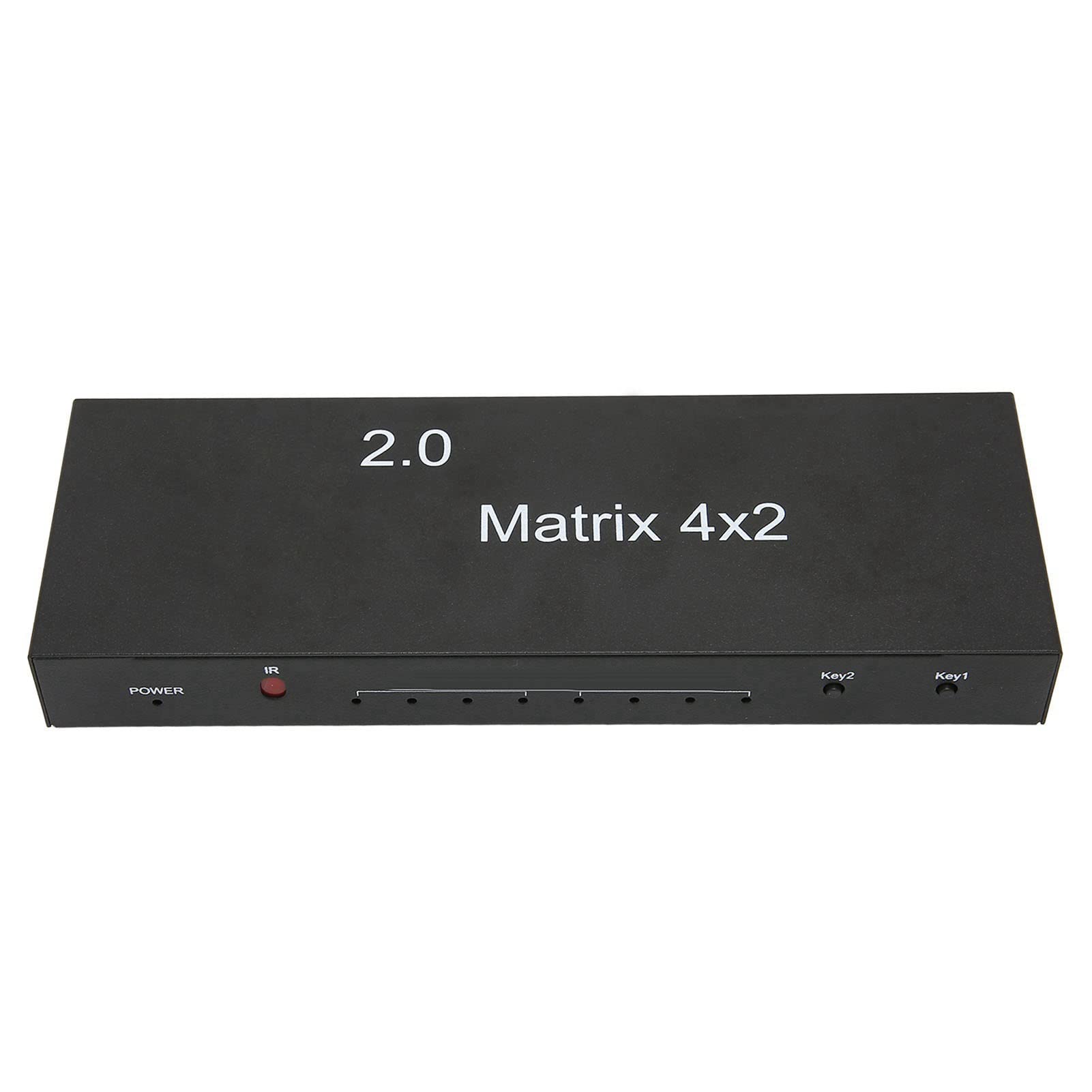 Switch HDMI Splitter HDMI 4K, Splitter Switcher HDMI, 4 in 2 Out 4K a 60 Hz Uscita audio ottica da 3,5 mm Telecomando Splitter video 100 V‑240 V(EU PLUG)