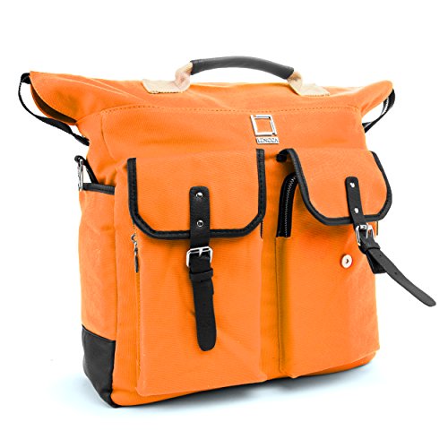 Lencca Phlox Backpack Orange Carry On Laptop Bag Fits Apple Macbook Pro 15' & 13' Retina/Macbook Air 11' & 13' Inch #TOP1
