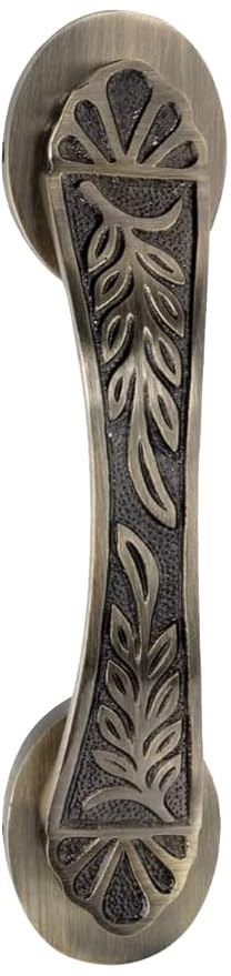 ARRI Giant Door Pull Handle 8 Inch for Main Doors Accessories Fitting Kit,Fancy Brass Antique Finish