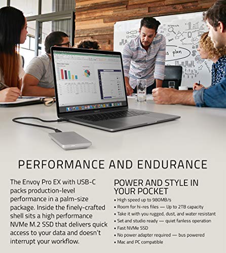 Solution NVMe M.2 SSD Externe OWC 480GB Envoy Pro Ex USB-C avec débits maximaux stables - 4