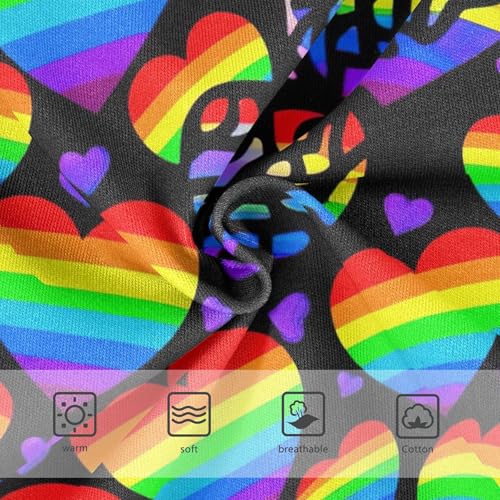 Rainbow Hearts Purple Hearts Black Toddler Girls Underwear 2t Cotton Panties for Girl Animals Underpants Briefs3