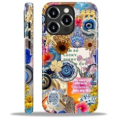 Gold Blue Collage Turtle Flower