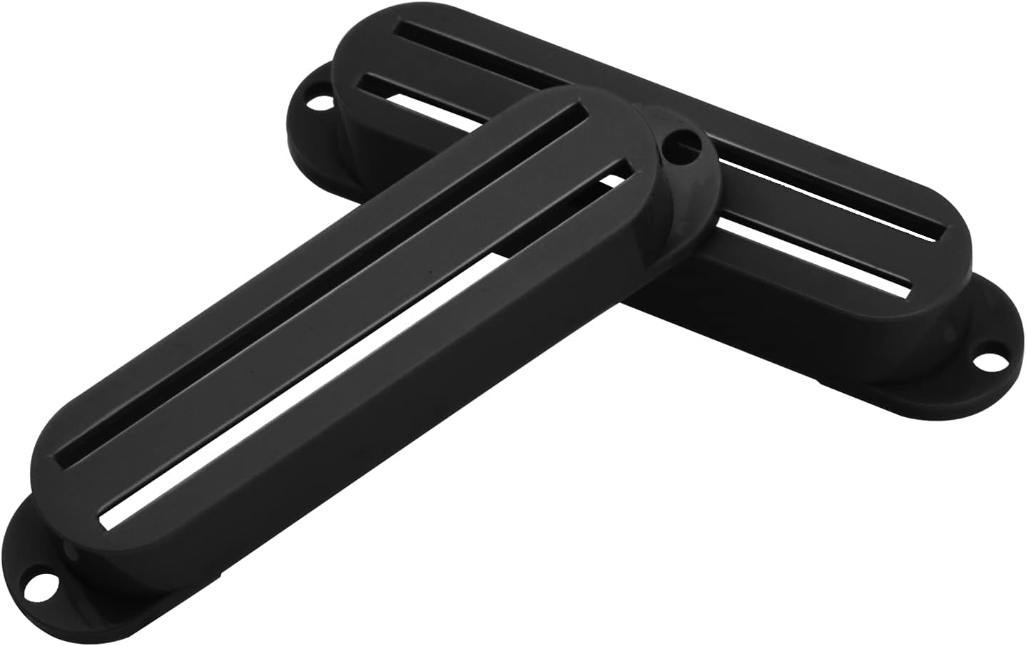 6Pcs Yootones Dual Pickup Cover Single Coil Humbucker Compatible with Strat Style Electric Guitar (Black) image 4