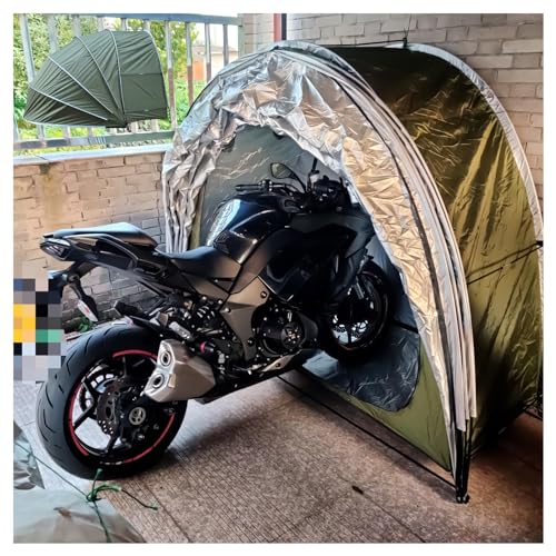 YSMSMZJK Abri Velo Exterieur Suspendu 2 en 1 Abri Moto Exterieur pour Meubles De Patio,Vélo,Moto Cabane De Jardin Exterieur Tente Cuisine Camping,Green