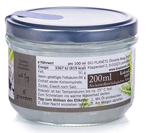Bio Planète Kokosöl, nativ (200 ml) - Bio
