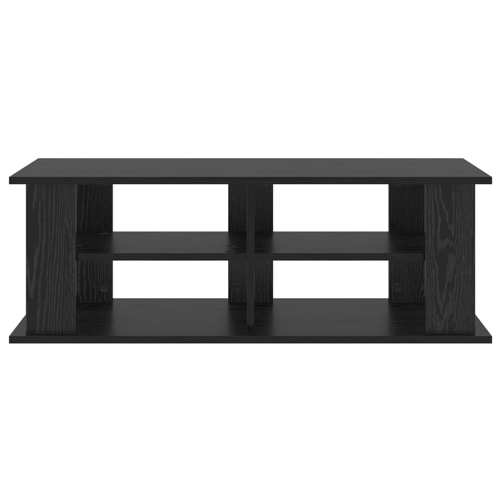 Générique Szafka pod telewizor z drewna Ingenierie 96 cm czarna | Czysty design, półki do przechowywania, niski profil, do nowoczesnego salonu, sprzęt multimedialny