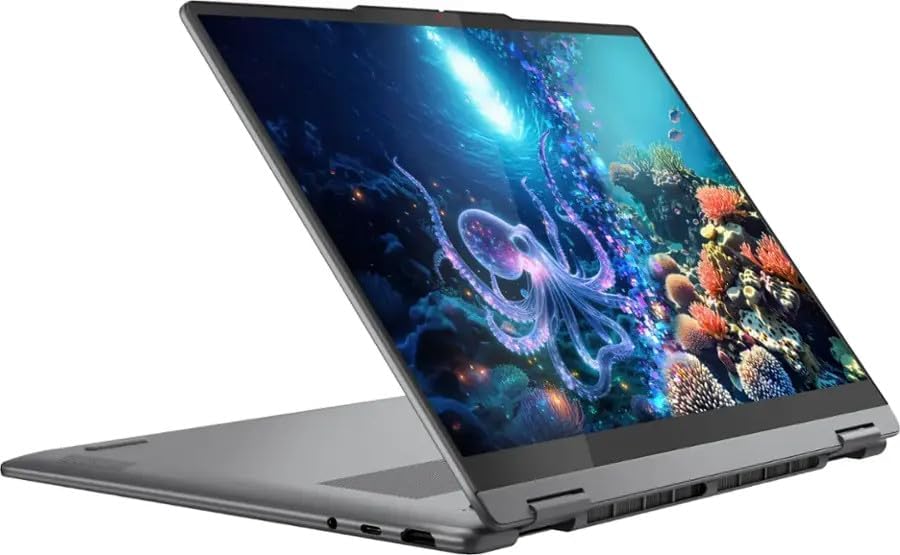 Lenovo Yoga 7 2-in-1 Laptop: 14" WUXGA Touchscreen • Intel Core Ultra 7 256V • Intel Arc Graphics 140V • 16 GB LPDDR5 SDRAM • 2 TB SSD • Win11 Home • WiFi 7 • Backlit KB • 5MP + IR Camera • TB 4