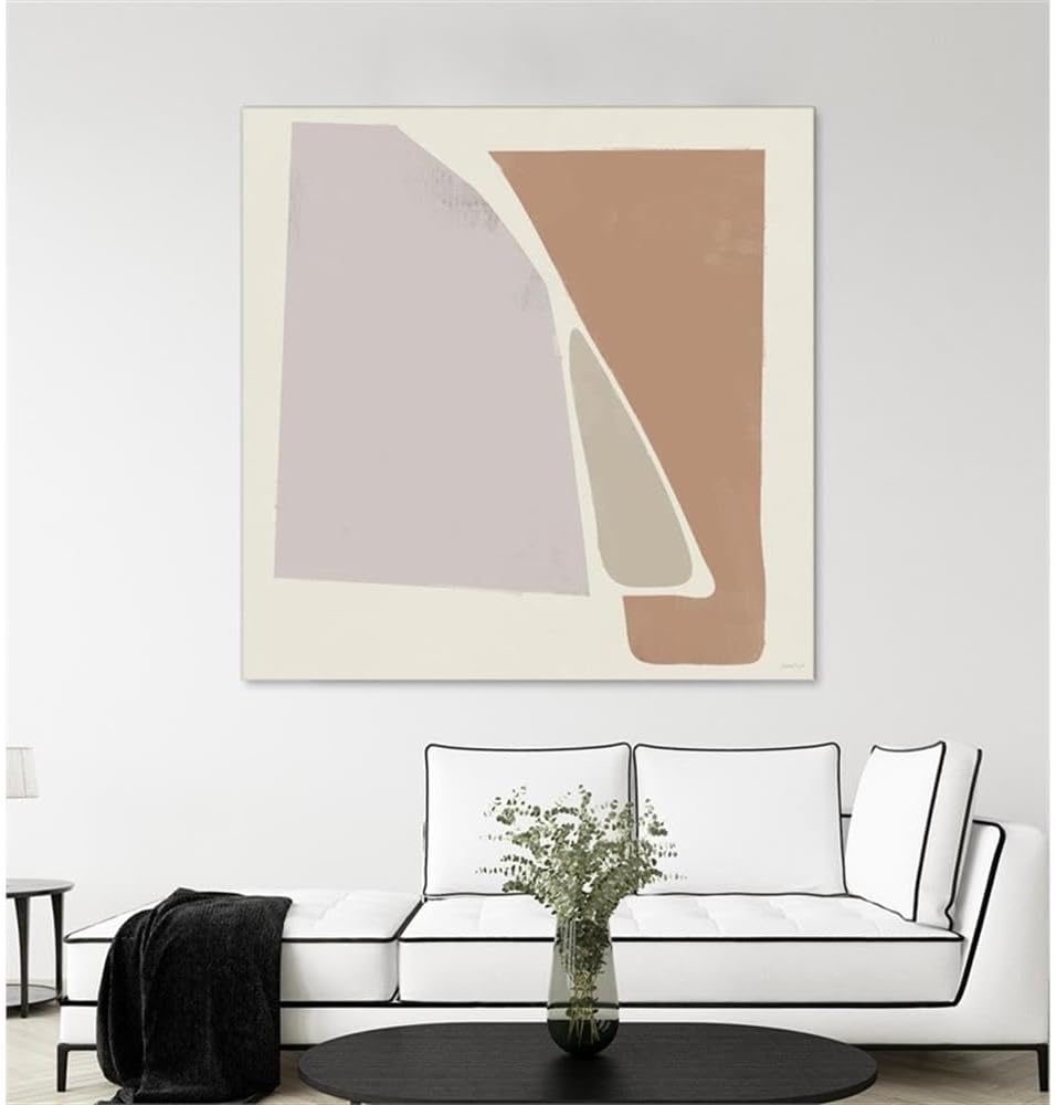 Pemberly Row 72x72 Abstract Fine Art Giant Canvas Print, Multi-Color, Eco-Friendly Materials, Fade Resistant Archival Inks, 1.5 in Deep Wood Stretcher Bars, Ready-to-Assemble Art for Home Decor
